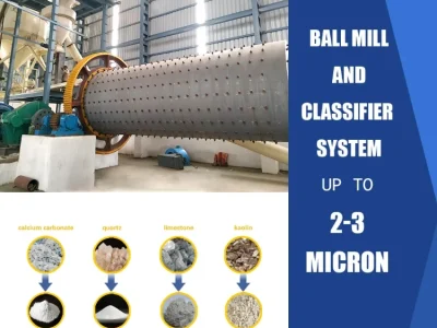 Ground calcium carbonate ball mill classifier production line
