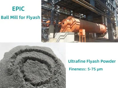 Ultrafine pulverize for flyash