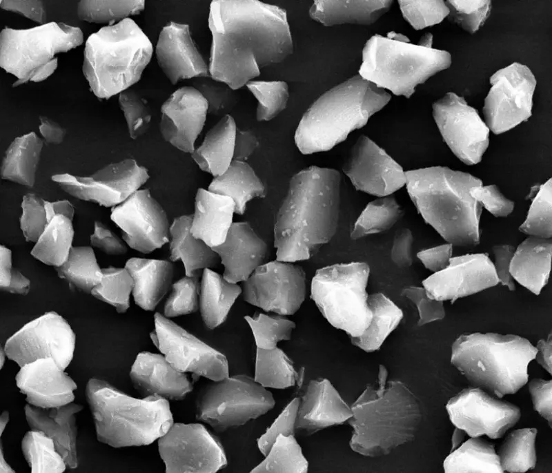 Angular silicon powder