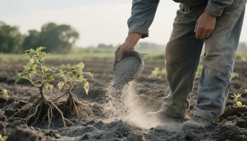 Fly ash to adjust soil pH