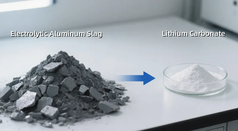 Generate Photo of Aluminum Slag Extraction of Lithium
